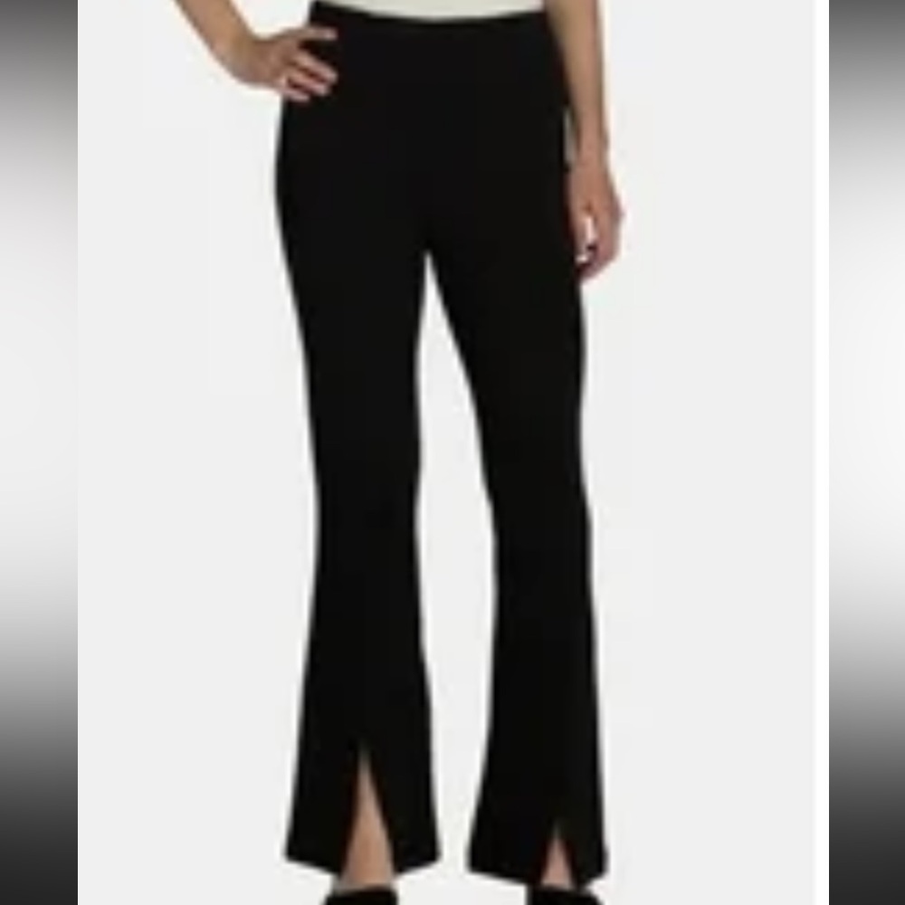 7 For All Mankind Black Wide Leg Pants